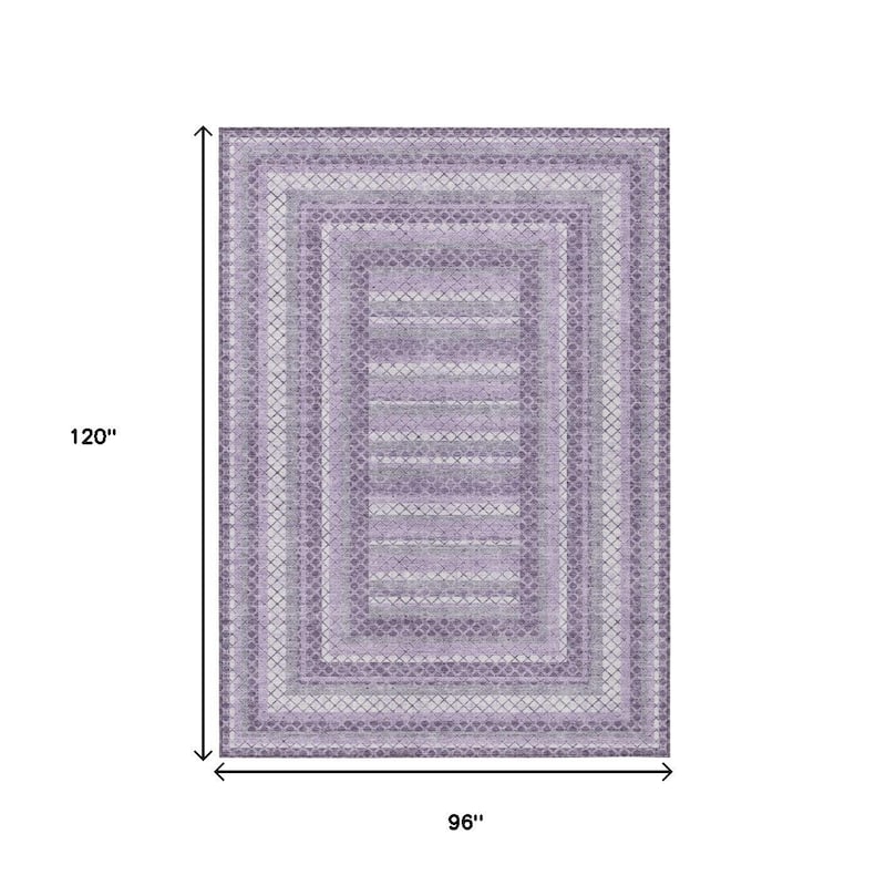 HomeRoots Geometric Transitional Rectangle Outdoor Rug