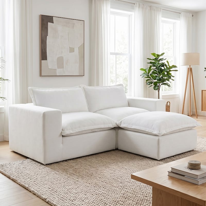 Comfy Cloud Couch Plush Modular Sectional Sofa For Living Room