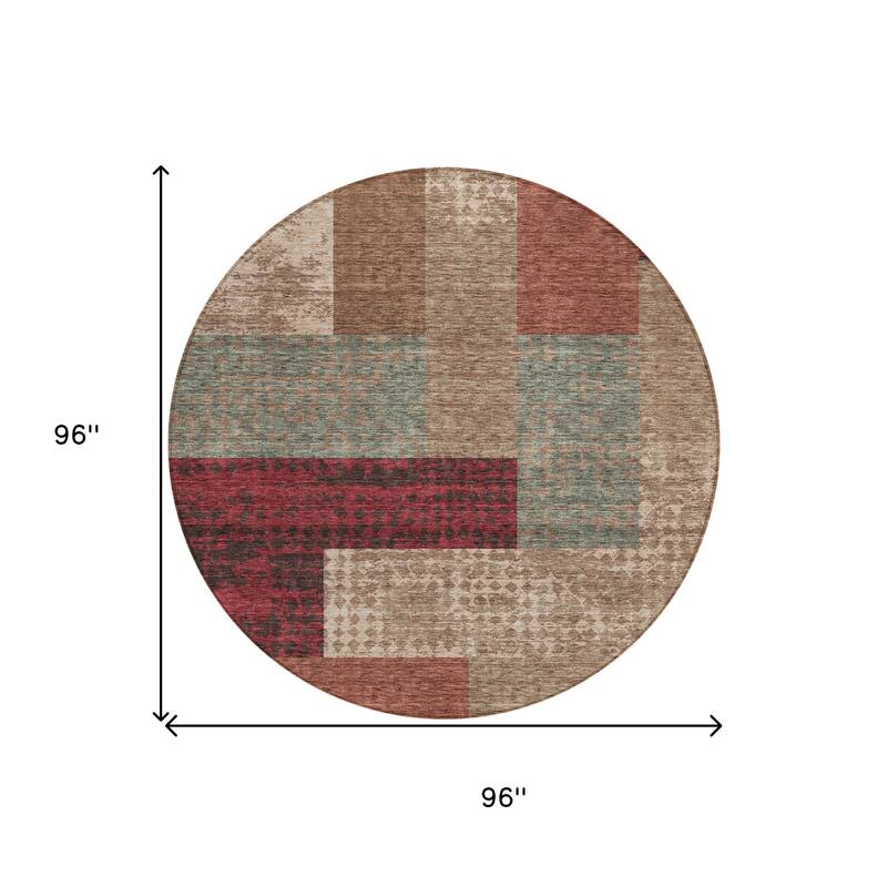 HomeRoots Geometric Transitional Rectangle Outdoor Rug