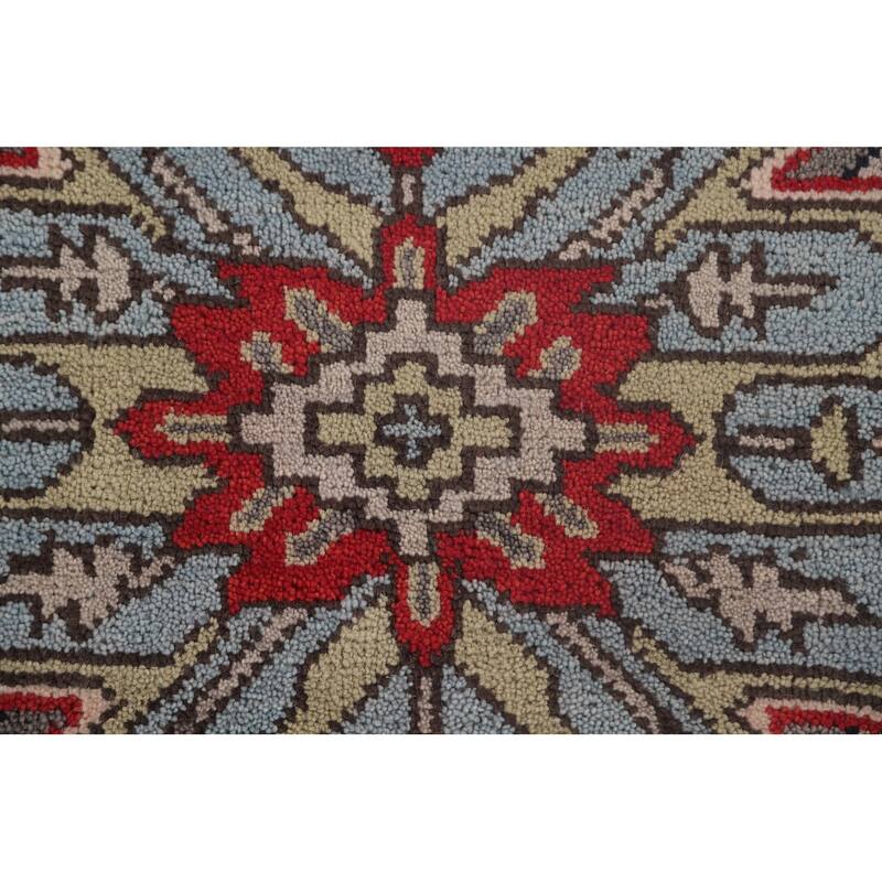 Animal Pictorial Ziegler Area Rug Hand-Knotted Wool Carpet - 7'11" x 9'10"