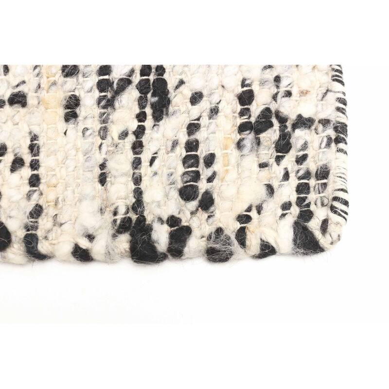 ECARPETGALLERY Braid weave Sienna Cream Wool Rug - 6'1 x 9'1