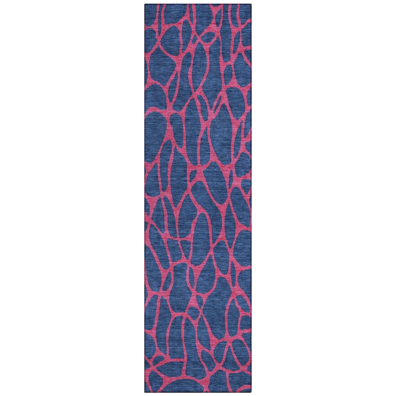 Machine Washable Indoor/ Outdoor Contemporary Chantille Rug
