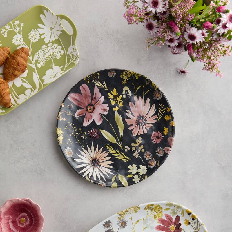 Certified International Wildflowers 12.5" Round Platter - 12.50"L x 12.50"W x 1.25"H