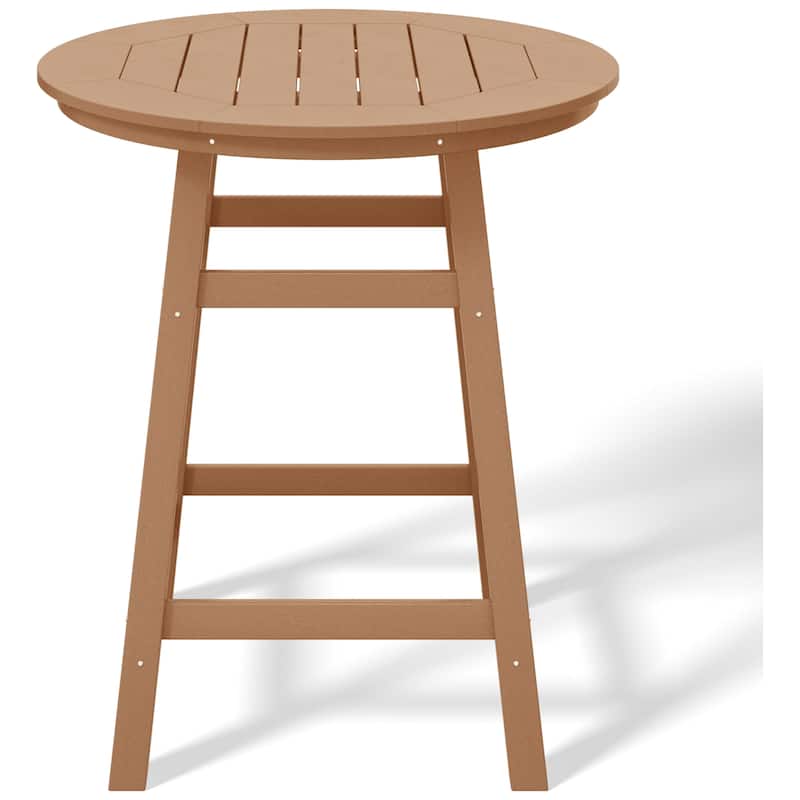 Polytrends Laguna Hdpe All Weather Outdoor Patio 35" Round Counter Table