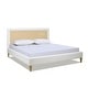 preview thumbnail 9 of 8, Haley Wood and Rattan Upholstered King Platform Bed