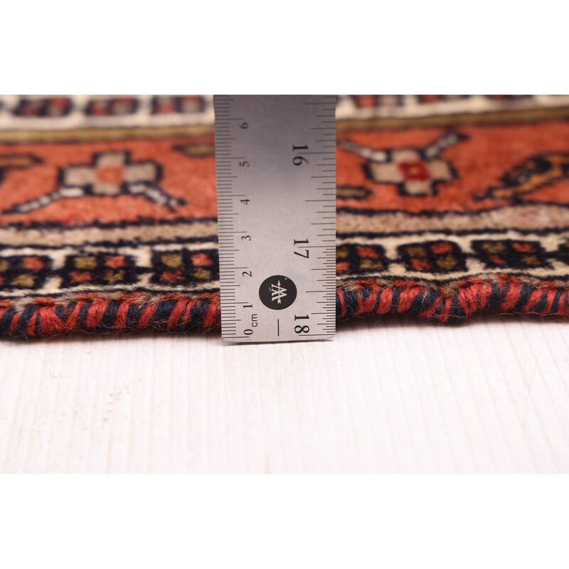 ECARPETGALLERY Hand-knotted Melis Vintage Copper Wool Rug - 4'2 x 5'8