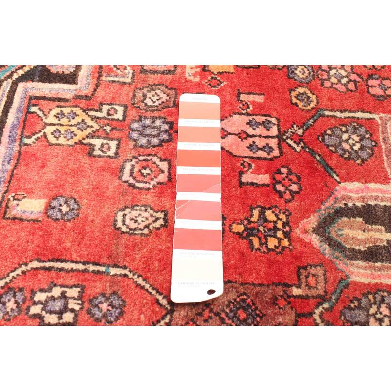 ECARPETGALLERY Hand-knotted Kayseri Red Wool Rug - 4'4 x 6'5