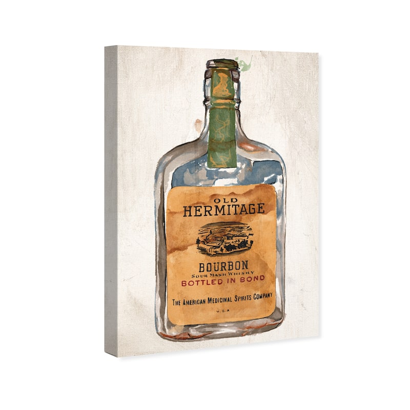 Wynwood Studio 'Bourbon Whiskey' Drinks and Spirits Wall Art Canvas Print Liquor - Brown, White