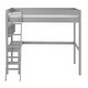 preview thumbnail 34 of 35, Walker Edison Solid Wood Twin Loft Bed with Desk