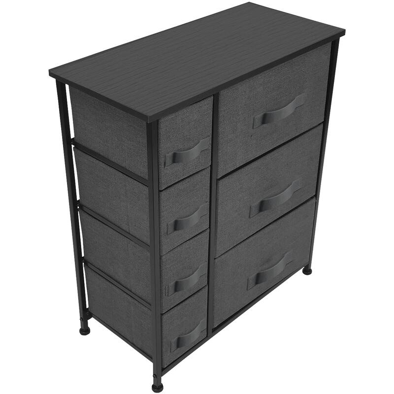 7-drawer Storage Dresser - Black