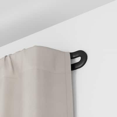 Umbra Midnight Double Blackout Curtain Rod 42"-120" Matte Black