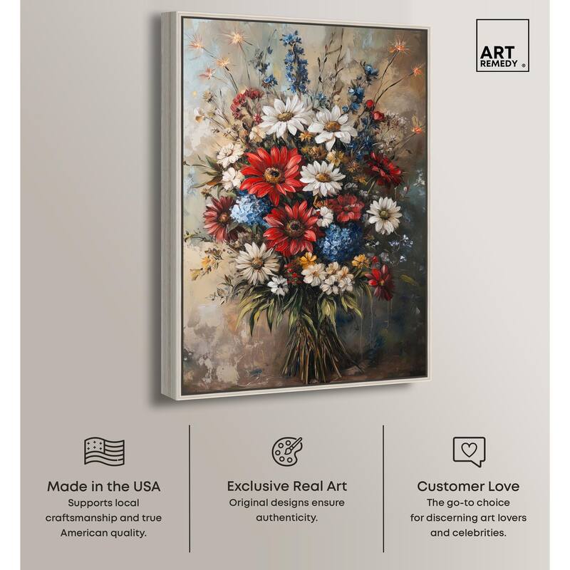 Symphony of Flowers II Canvas by Art Remedy