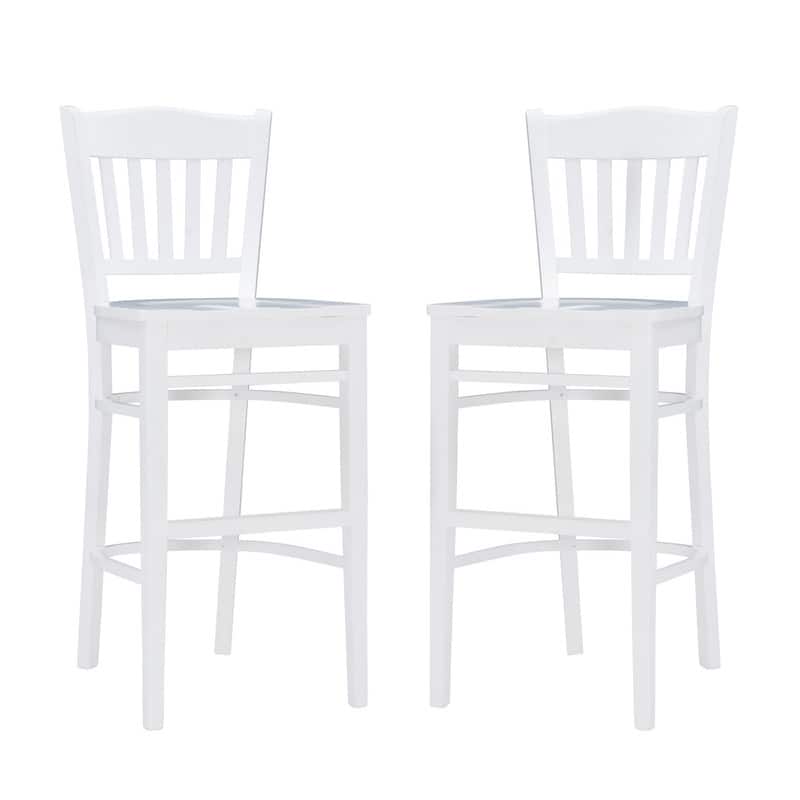 Heathcliff Rustic Solid Wood Barstool (Set of 2)