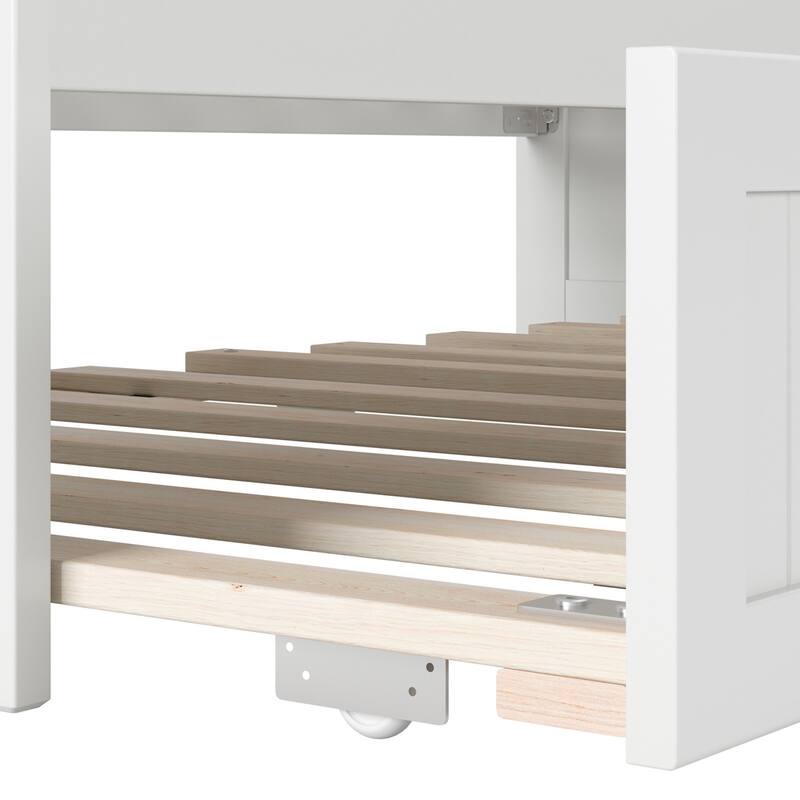 Nantucket Twin Wood Daybed with Twin Size Trundle