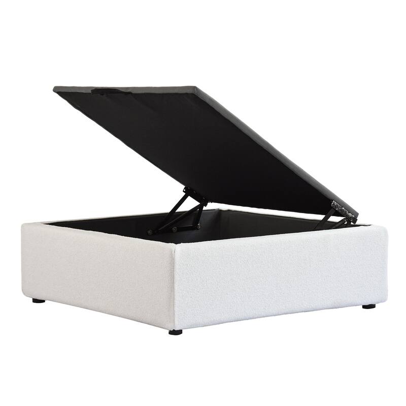 40'' Commix Down-Filled Overstuffed Upholstered Storage Ottomans for Sectional Sofa