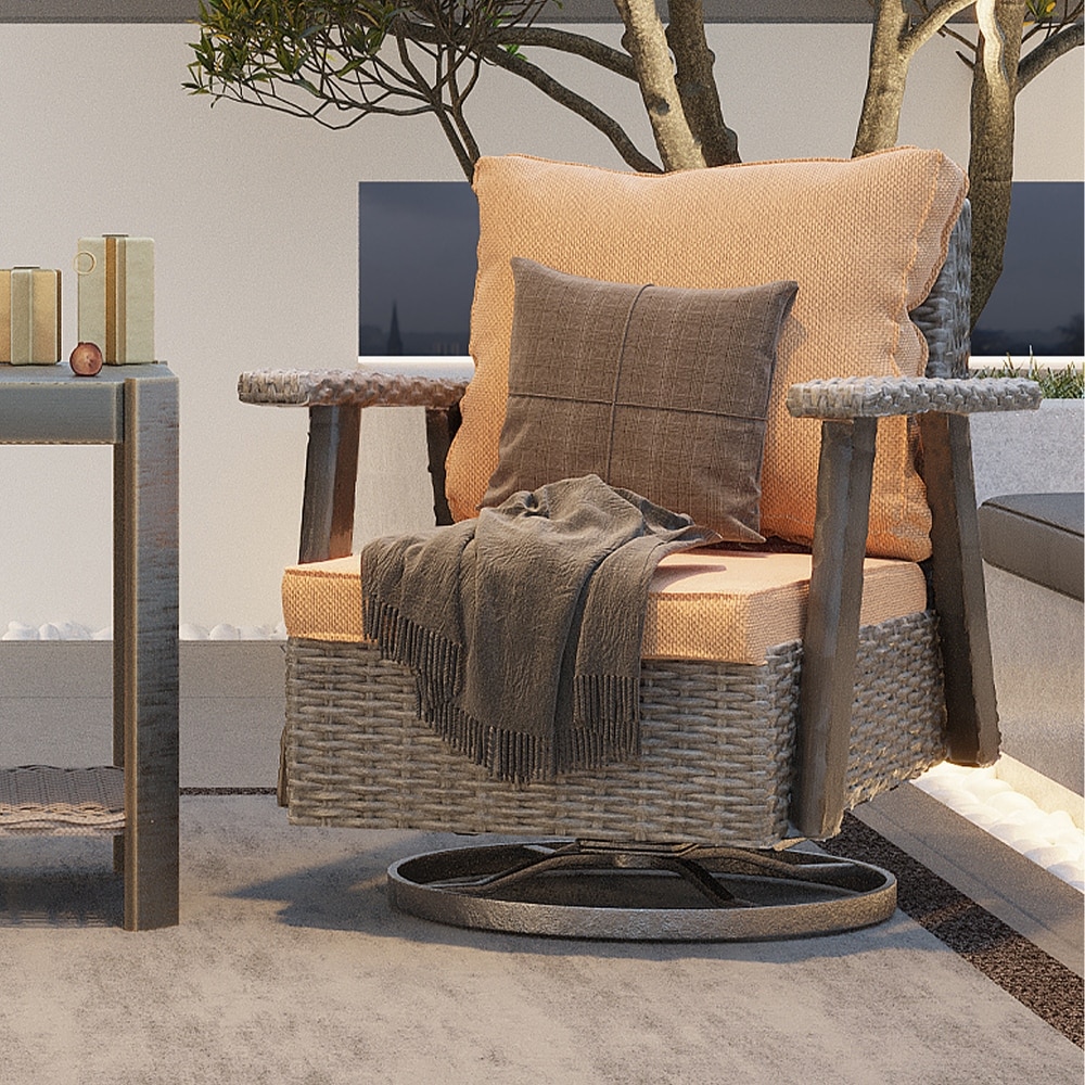 Thomasville outdoor store wicker rocking chair