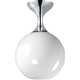 preview thumbnail 1 of 9, Maxim 21229MR Neve 9" Wide Semi-Flush Globe Ceiling Fixture Polished Chrome