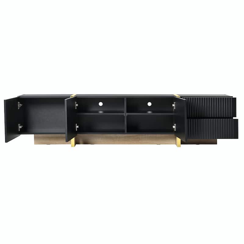 Luxury Fluted TV Stand for TVs Up to 80''