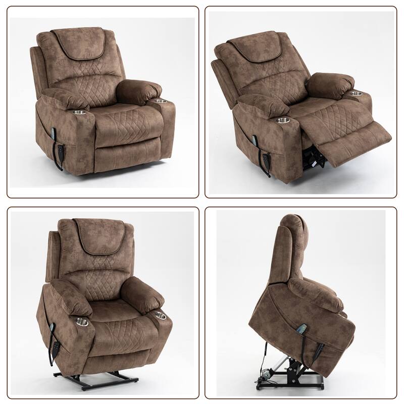 Upgraded Flagship Dual Motor Independent Control Oversized 180° Lay Flat Power Lift Recliner Chair