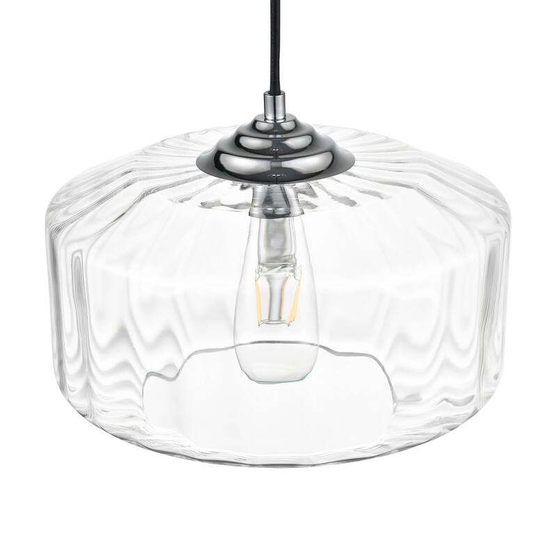 Light Society Knox Pendant Light - Chrome/Clear