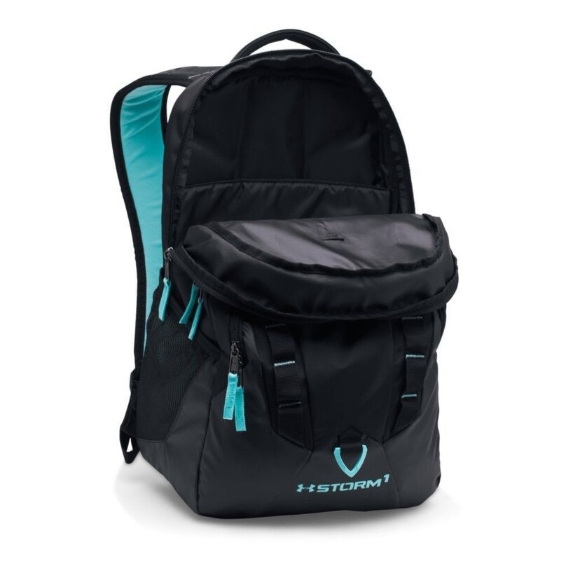black and teal under armour backpack