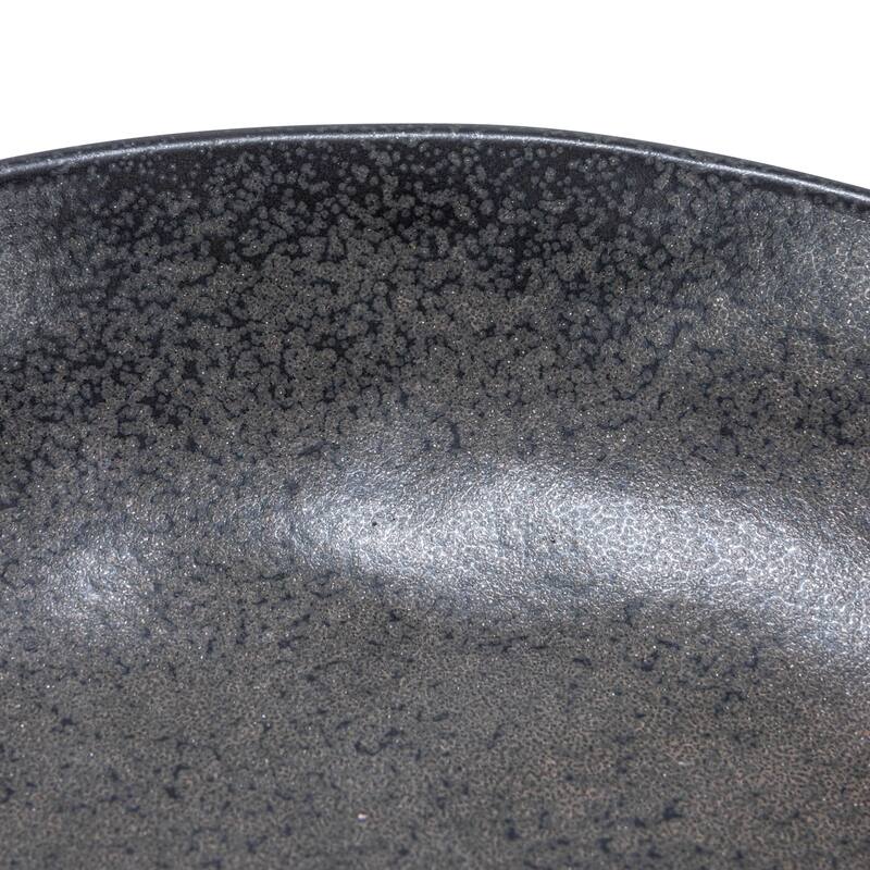 Stoneware Footed Pedestal Bowl with Handles