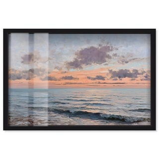 Sunken Glow III Coastal Wall Decor Shadowbox Print by Art Remedy - Bed ...