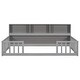 preview thumbnail 29 of 66, Wooden bed floor bed with bedside bookcase and shelves