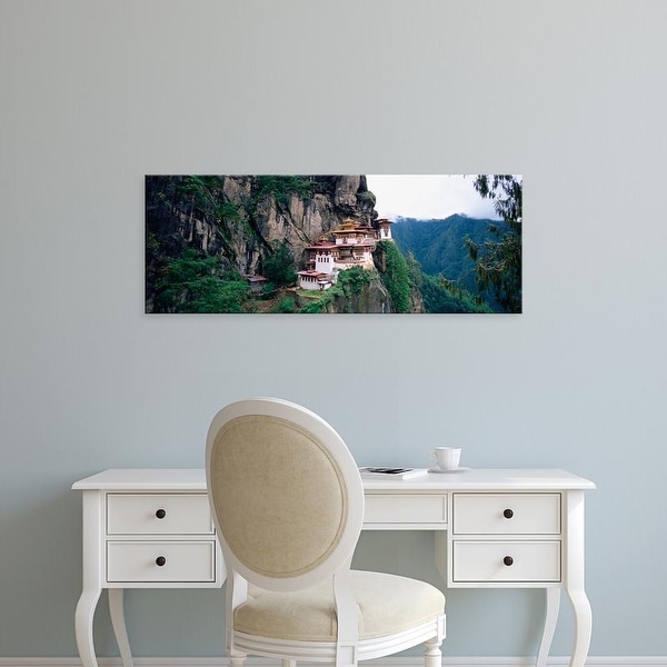 Easy Art Prints Panoramic Images's 'Monastery On A Cliff, Taktshang Monastery, Paro, Bhutan' Premium Canvas Art