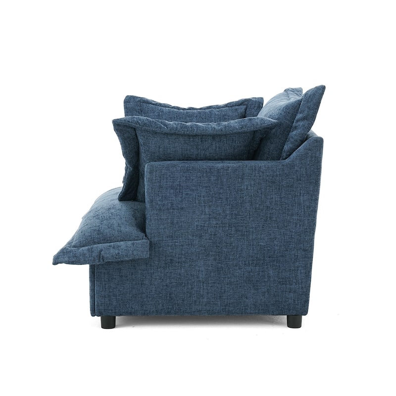 Double Layer Cushion Comfy Cloud Modular Sectional Sofa Couch Ottoman