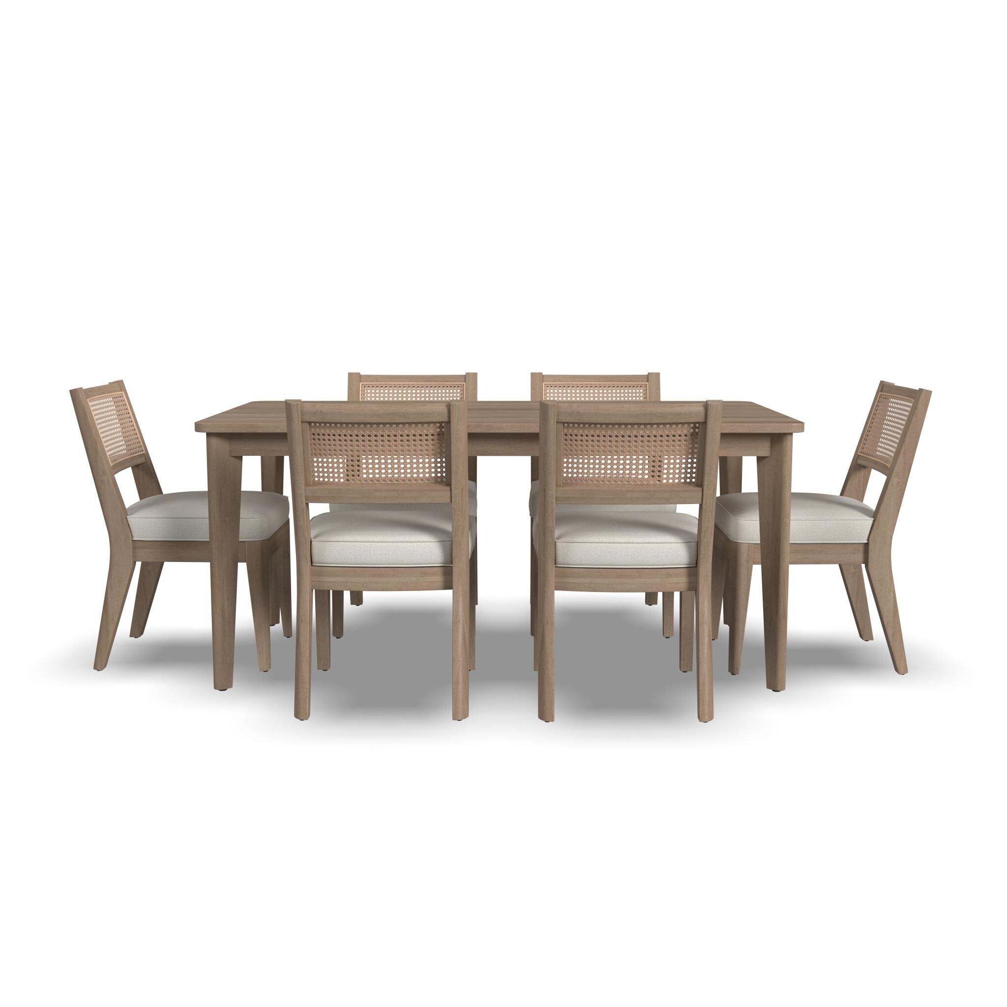 Brentwood 7-Piece Brown Wood Rectangle Dining Set by Homestyles