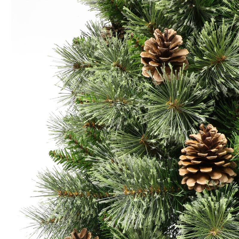 Puleo International 7 ft. Pre-Lit Springfield Fir Artificial Christmas Tree with 400 Warm White LED Lights