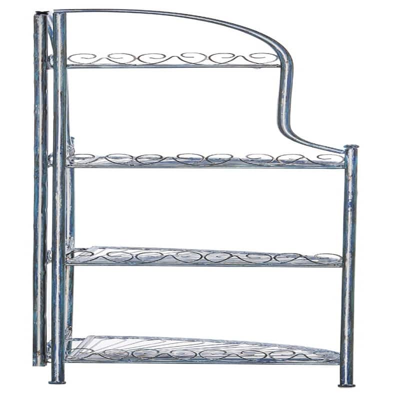 4-Tier Corner Shelf - 13.8"D x 13.8"W x 59.8"H