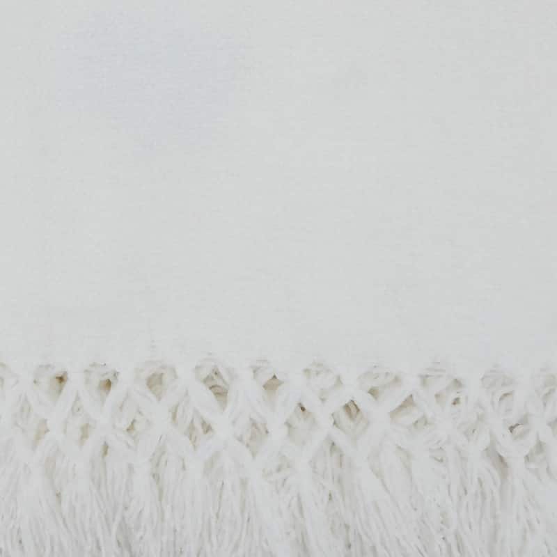Knotted Design Chenille Throw