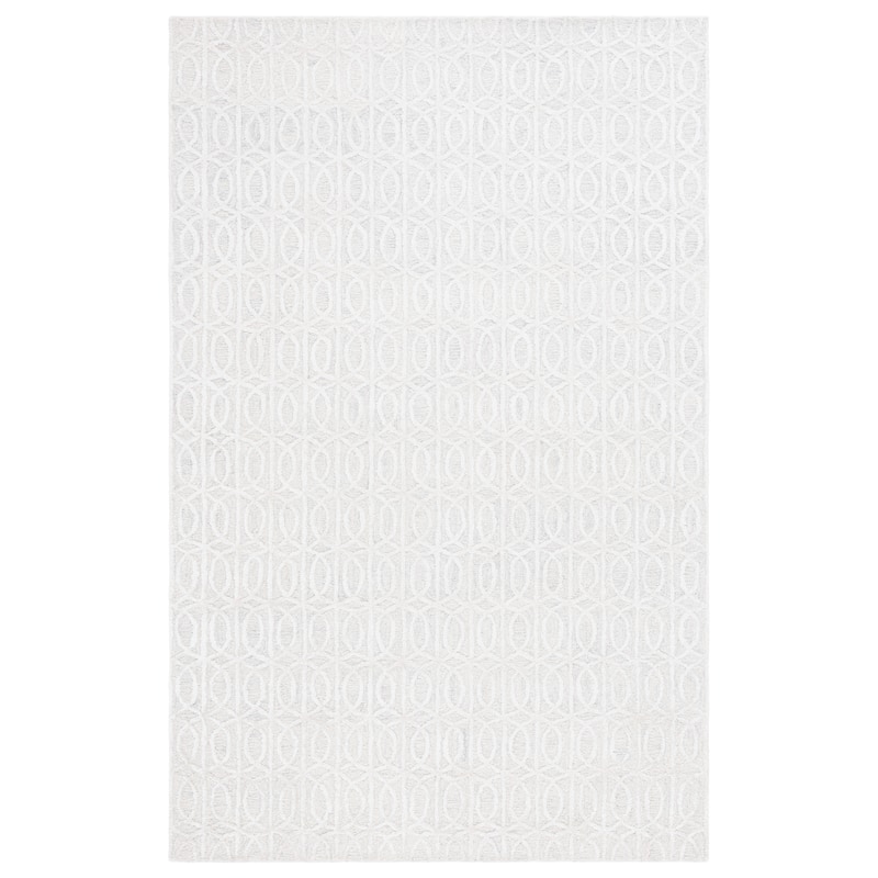 SAFAVIEH Handmade Ebony Giseltraud Modern Wool Rug - 3' x 5' - Beige/Ivory