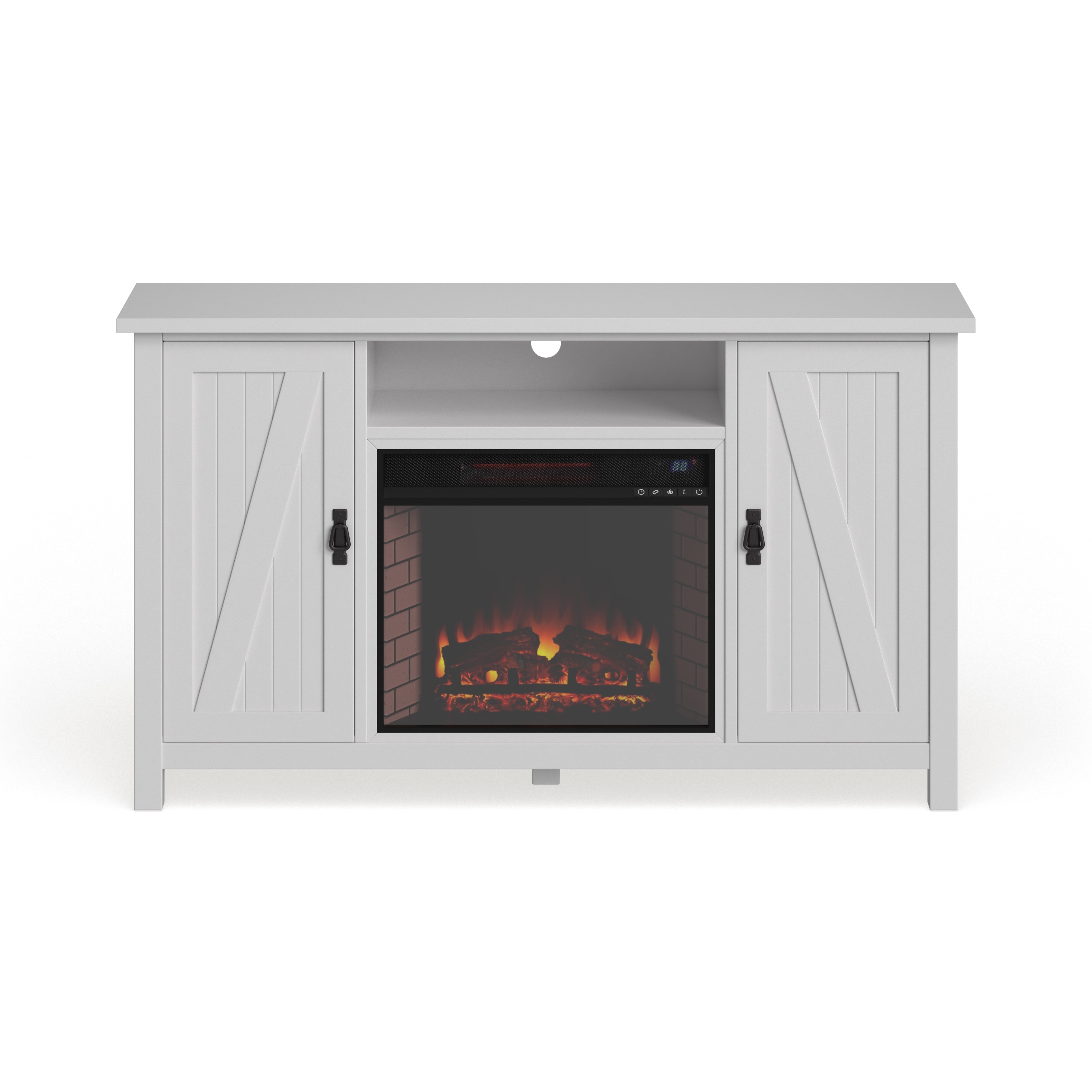 Shop The Gray Barn Genesee Farmhouse Style Electric Fireplace Tv