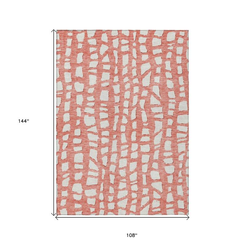 HomeRoots Abstract Transitional Rectangle Outdoor Rug