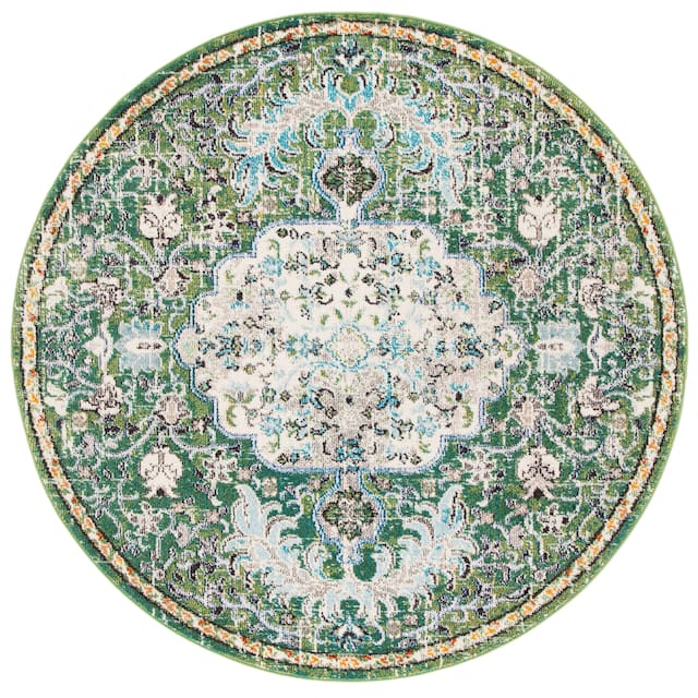 SAFAVIEH Madison Sabire Boho Medallion Distressed Rug