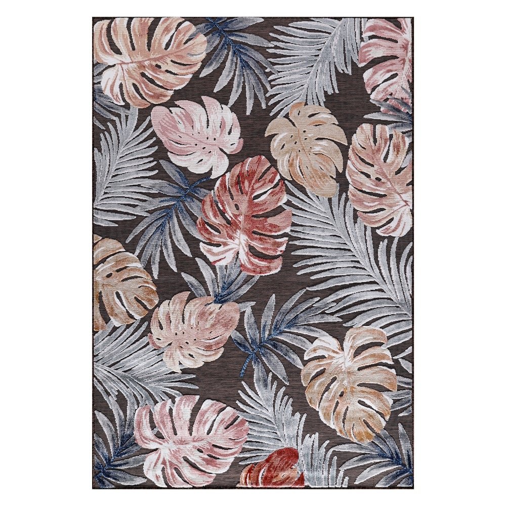 Beverly Rug Equator Leaf Botanical Indoor Outdoor Area Rug