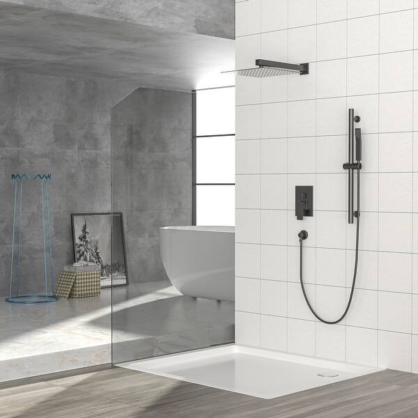Bathroom Shower Head With Hand Shower Faucet Set