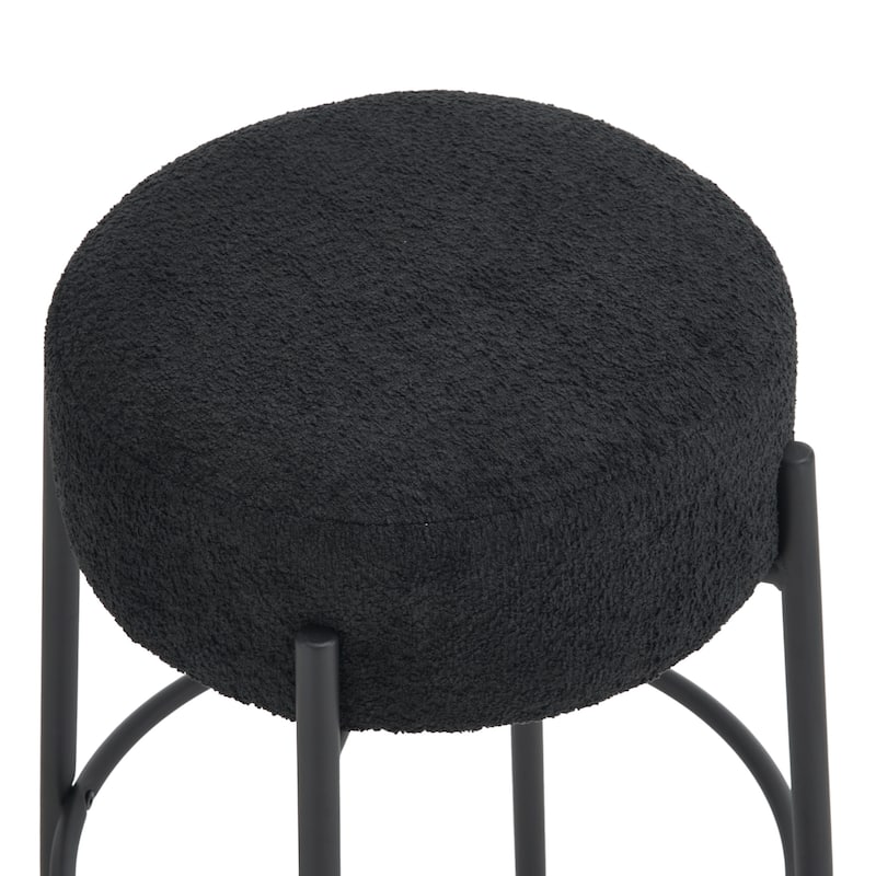 30" Tall, Round High Bar Stools, Set of 2