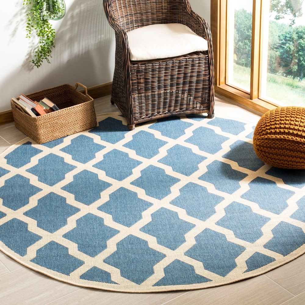 SAFAVIEH Linden Shirleyann Trellis Indoor/ Outdoor Patio Backyard Rug