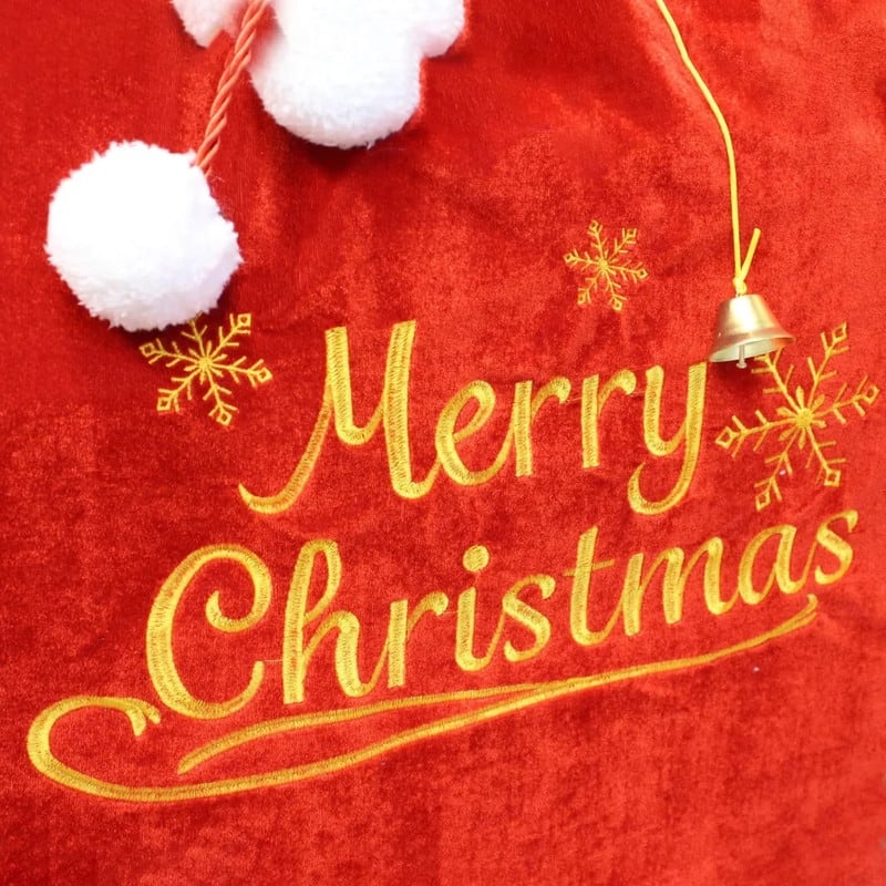 Santa Present Gift Bag - Red and White