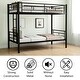 preview thumbnail 26 of 31, Bunk Bed Twin Over Twin Size with Ladder and high Guardrail, Able to Split, Metal Bunk Bed