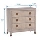 preview thumbnail 8 of 6, Windsor - Three Drawer Chest - Beige Bisque Finish - Antique Brass Hardware