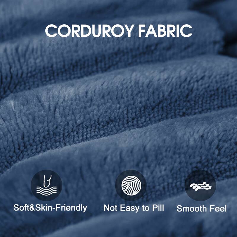 Cloud Modular Sofa, Deep Seat Corduroy Couch with Removable Cushions, No-Assembly Foam Sofa for Living Room