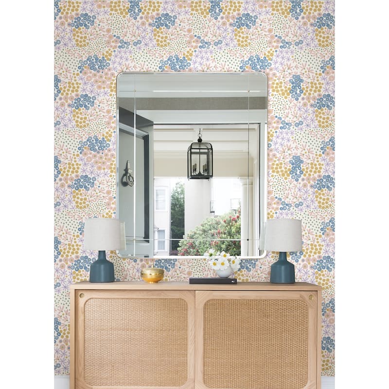 NuWallpaper Floral Bunch Multi Bright Peel & Stick Wallpaper