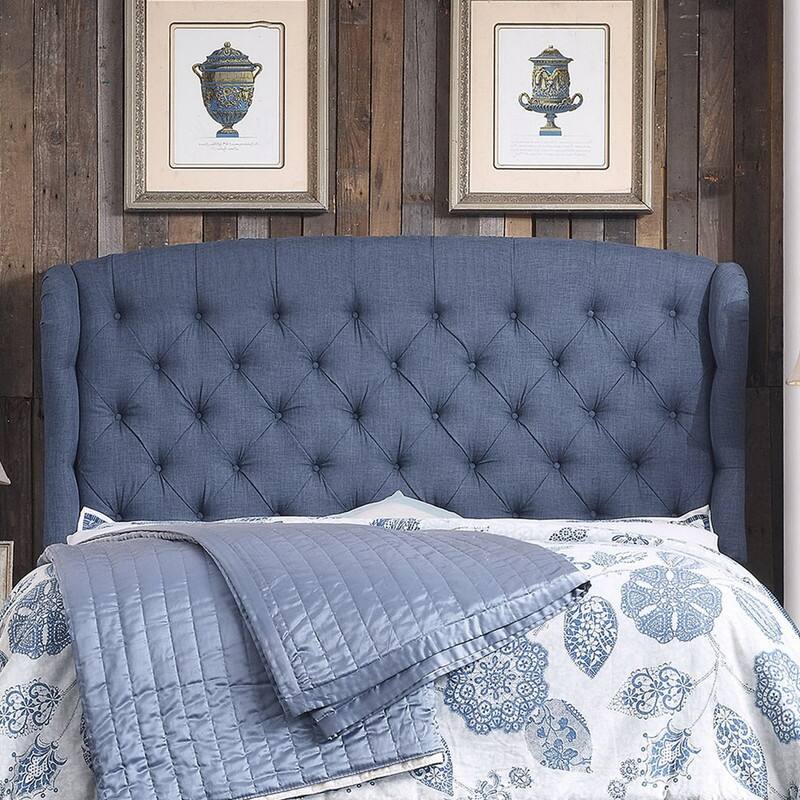 Moser Bay Furniture Feliciti Tufted with Wings Upholstery Headboard ...