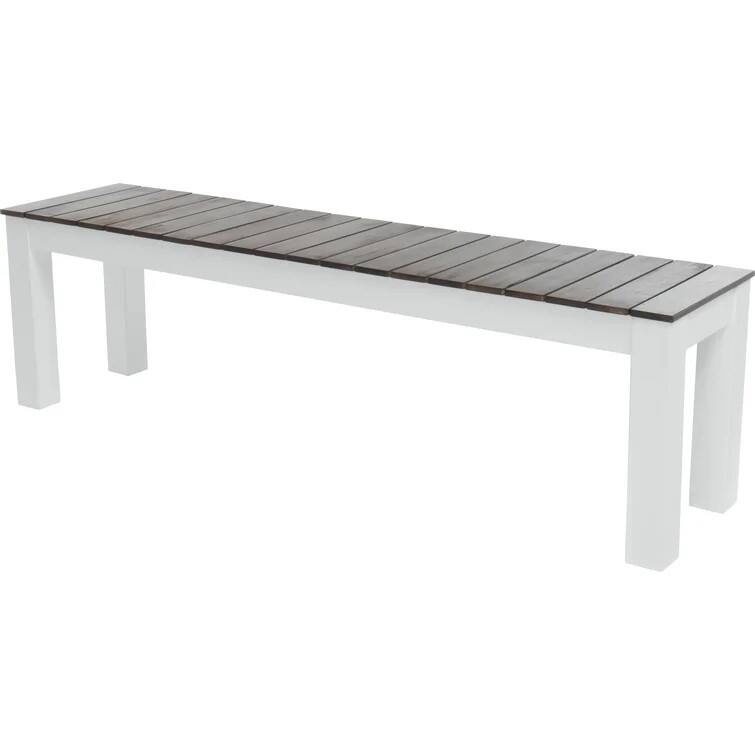 Bali Dining Bench Mp2（Set Of 2） - White;Dark brown