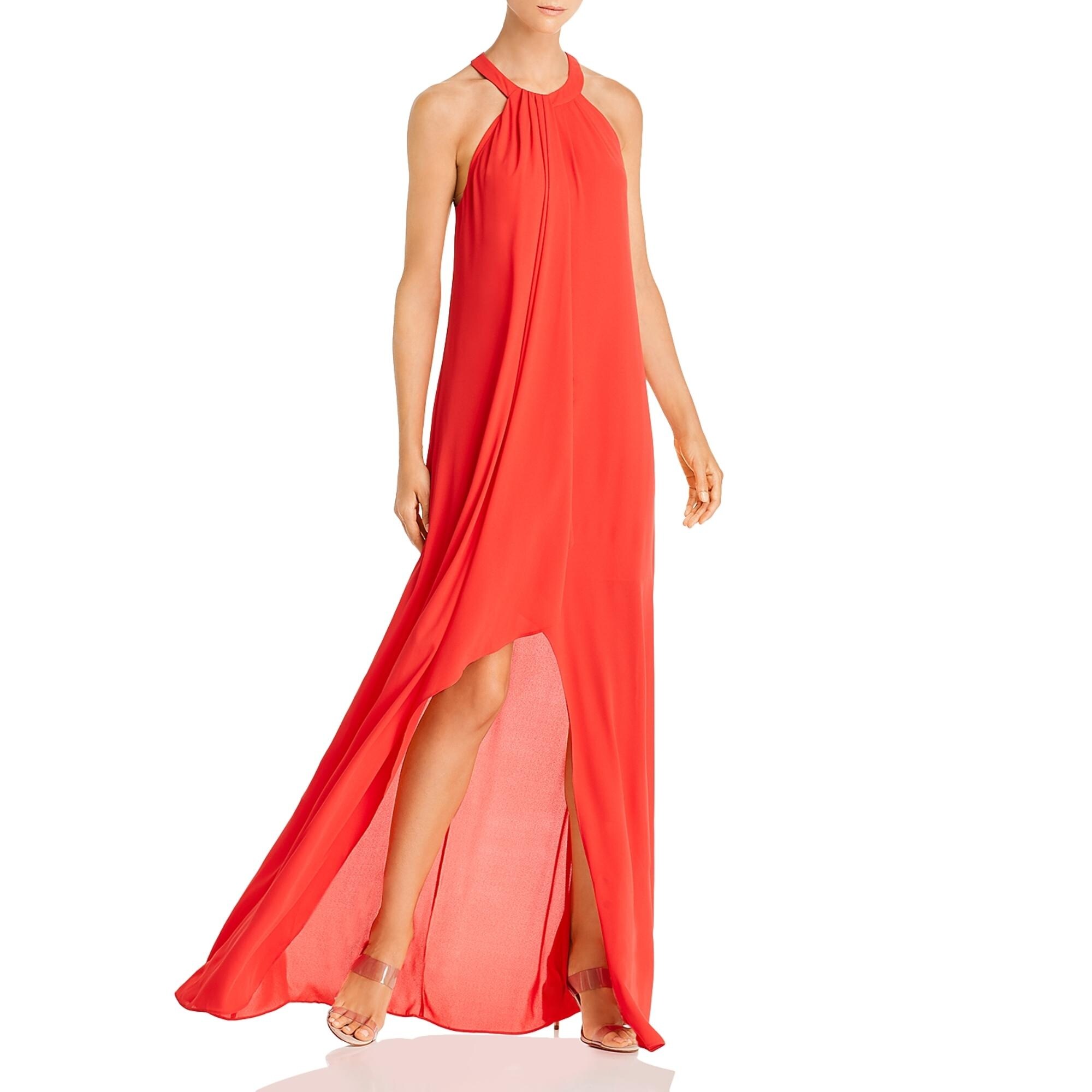 bcbg red gown